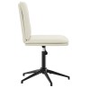 Chaises à manger lot de 6 crème velours 