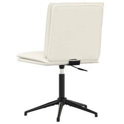 Chaises à manger lot de 6 crème velours 