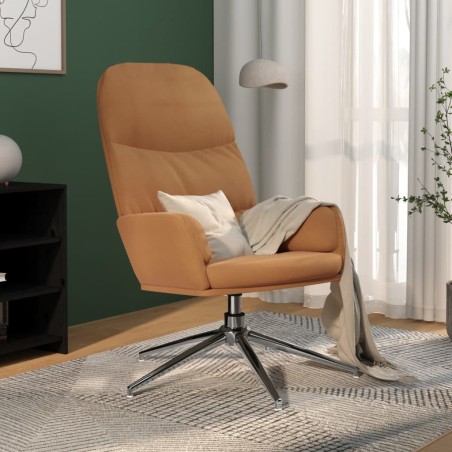 Chaise de relaxation Taupe Similicuir daim 