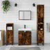 Ensemble de meubles de salle de bain 2 pcs Chêne fumé 