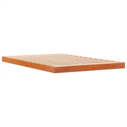 Cadre de lit sans matelas cire marron 140x200cm bois pin massif 