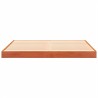 Cadre de lit sans matelas cire marron 140x200cm bois pin massif 