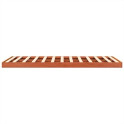Cadre de lit sans matelas cire marron 140x200cm bois pin massif 