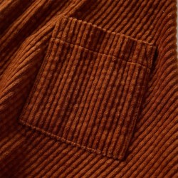 Jupe à poches en velours côtelé pour enfants cognac 92 