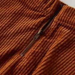 Jupe à poches en velours côtelé pour enfants cognac 92 