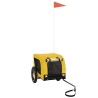 Remorque de vélo pour animaux de compagnie jaune et noir 