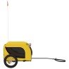 Remorque de vélo pour animaux de compagnie jaune et noir 