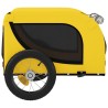 Remorque de vélo pour animaux de compagnie jaune et noir 