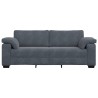 Canapé à 3 places gris foncé 178 cm velours 