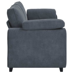 Canapé à 3 places gris foncé 178 cm velours 