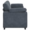 Canapé à 3 places gris foncé 178 cm velours 