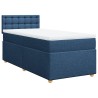 Sommier à lattes de lit avec matelas Bleu 80x200 cm Tissu 
