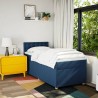 Sommier à lattes de lit avec matelas Bleu 80x200 cm Tissu 