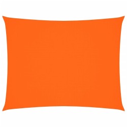 Voile de parasol tissu oxford rectangulaire 6x7 m orange 