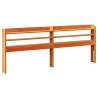 Cadre de lit sans matelas cire marron 135x190cm bois pin massif 