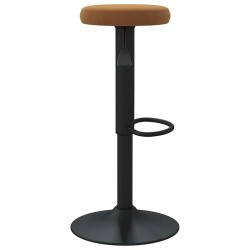 Tabourets de bar lot de 2 marron velours 
