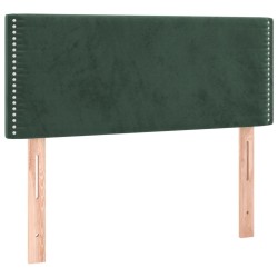 Sommier à lattes de lit avec matelas Vert foncé 90x200 cm 