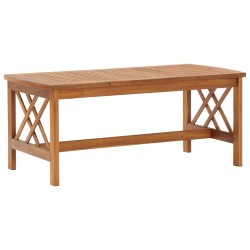 Salon de jardin 3 pcs avec coussins Bois d'acacia massif 