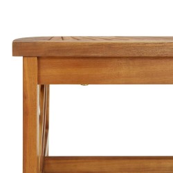 Salon de jardin 3 pcs avec coussins Bois d'acacia massif 