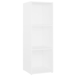 Meubles TV 2 pcs Blanc 107x35x37 cm Bois d'ingénierie 