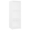 Meubles TV 2 pcs Blanc 107x35x37 cm Bois d'ingénierie 