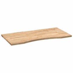 Dessus de bureau non traité bois massif de chêne rectangulaire 