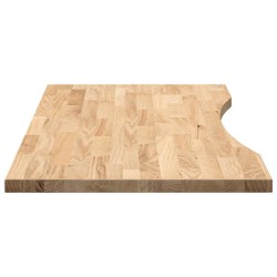 Dessus de bureau non traité bois massif de chêne rectangulaire 