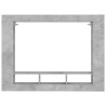 Meuble TV gris béton 152x22x113 cm bois d'ingénierie 