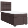 Sommier à lattes de lit avec matelas Marron foncé 90x190 cm 