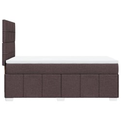 Sommier à lattes de lit avec matelas Marron foncé 90x190 cm 