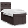 Sommier à lattes de lit avec matelas Marron foncé 90x200 cm 