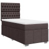 Sommier à lattes de lit avec matelas Marron foncé 90x200 cm 