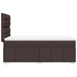 Sommier à lattes de lit avec matelas Marron foncé 90x200 cm 