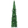 Sapin de Noël artificiel escamotable vert 120 cm PET 