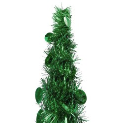 Sapin de Noël artificiel escamotable vert 120 cm PET 