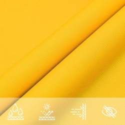 Voile de parasol tissu oxford rectangulaire 6x7 m jaune 