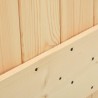 Porte coulissante avec kit de quincaillerie 90x210cm Pin massif 