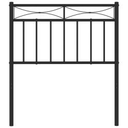 Tête de lit métal noir 75 cm 