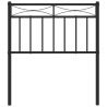 Tête de lit métal noir 75 cm 