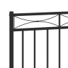 Tête de lit métal noir 75 cm 