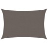 Voile d'ombrage 160 g/m² Anthracite 2x3 m PEHD 
