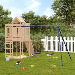 Aire de jeux d'extérieur bois de pin massif 
