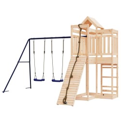 Aire de jeux d'extérieur bois de pin massif 