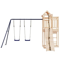 Aire de jeux d'extérieur bois de pin massif 