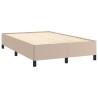 Cadre de lit sans matelas cappuccino 120x190 cm similicuir 