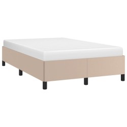 Cadre de lit sans matelas cappuccino 120x190 cm similicuir 