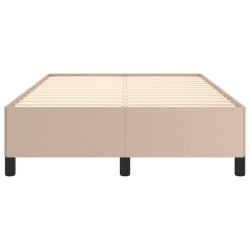 Cadre de lit sans matelas cappuccino 120x190 cm similicuir 