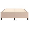 Cadre de lit sans matelas cappuccino 120x190 cm similicuir 