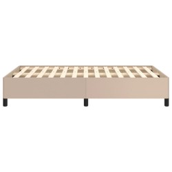 Cadre de lit sans matelas cappuccino 120x190 cm similicuir 