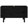 Lit surélevé de jardin noir 101x50x57 cm bois de pin massif 